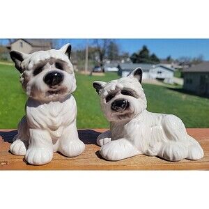 Big Sky Canine SALT & PEPPER Shakers West Highland Terriers Dogs Kitschy